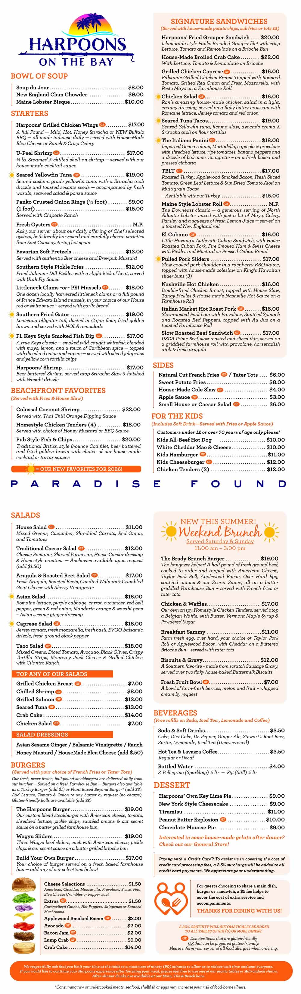 Lunch Menu